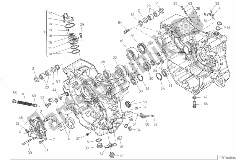 Wszystkie części do 09a - Para Pó? Korb Ducati Hypermotard 950 USA 2019